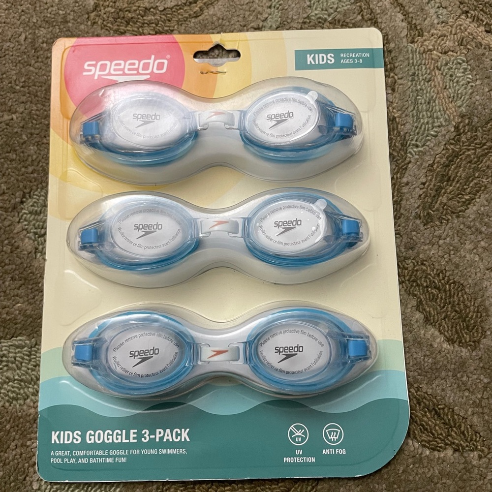 Speedo kids goggles 3 pack